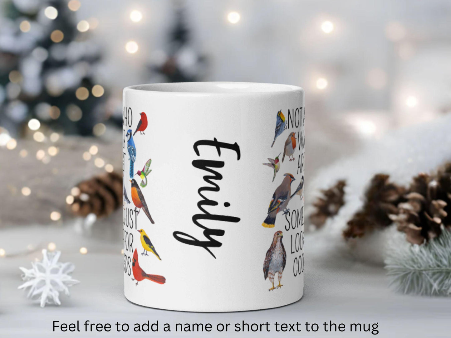 Personalized Bird Lover Mug: Custom Birdwatching Gift