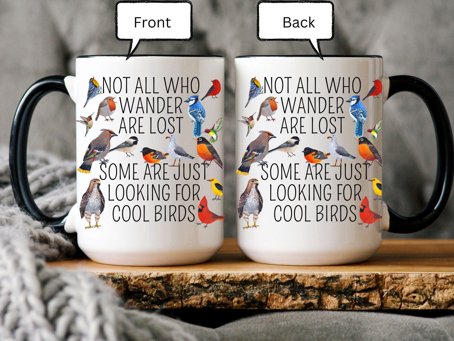 Personalized Bird Lover Mug: Custom Birdwatching Gift