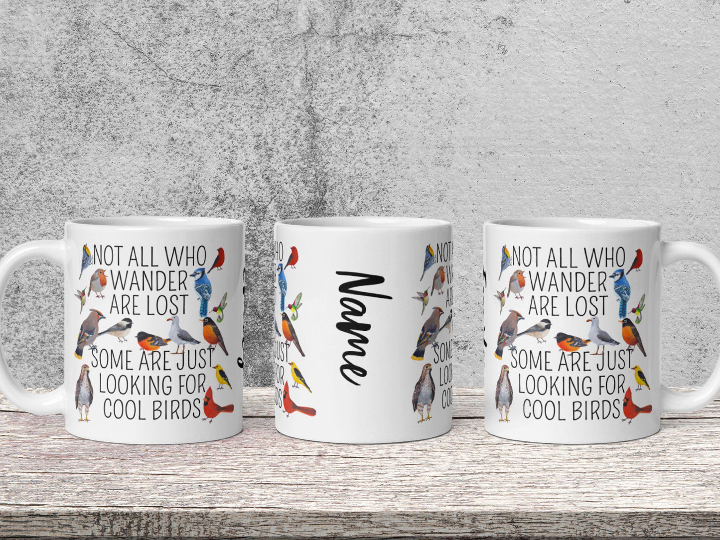 Personalized Bird Lover Mug: Custom Birdwatching Gift