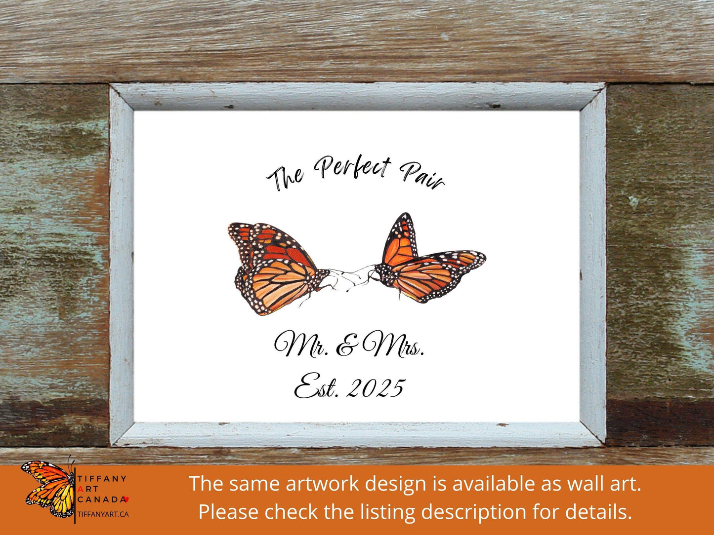 Personalized Butterfly Mug: Custom Couple's Gift