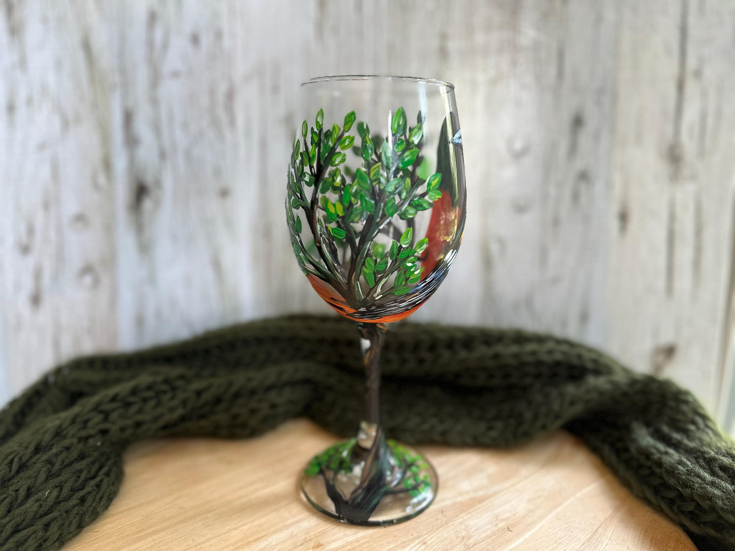 Hand Painted Baltimore Oriole Wine Glass, Baltimore Oriole Gifts, Baltimore Oriole Painting, Bird Wine Glass, Wedding gift, Bird Lover Gift