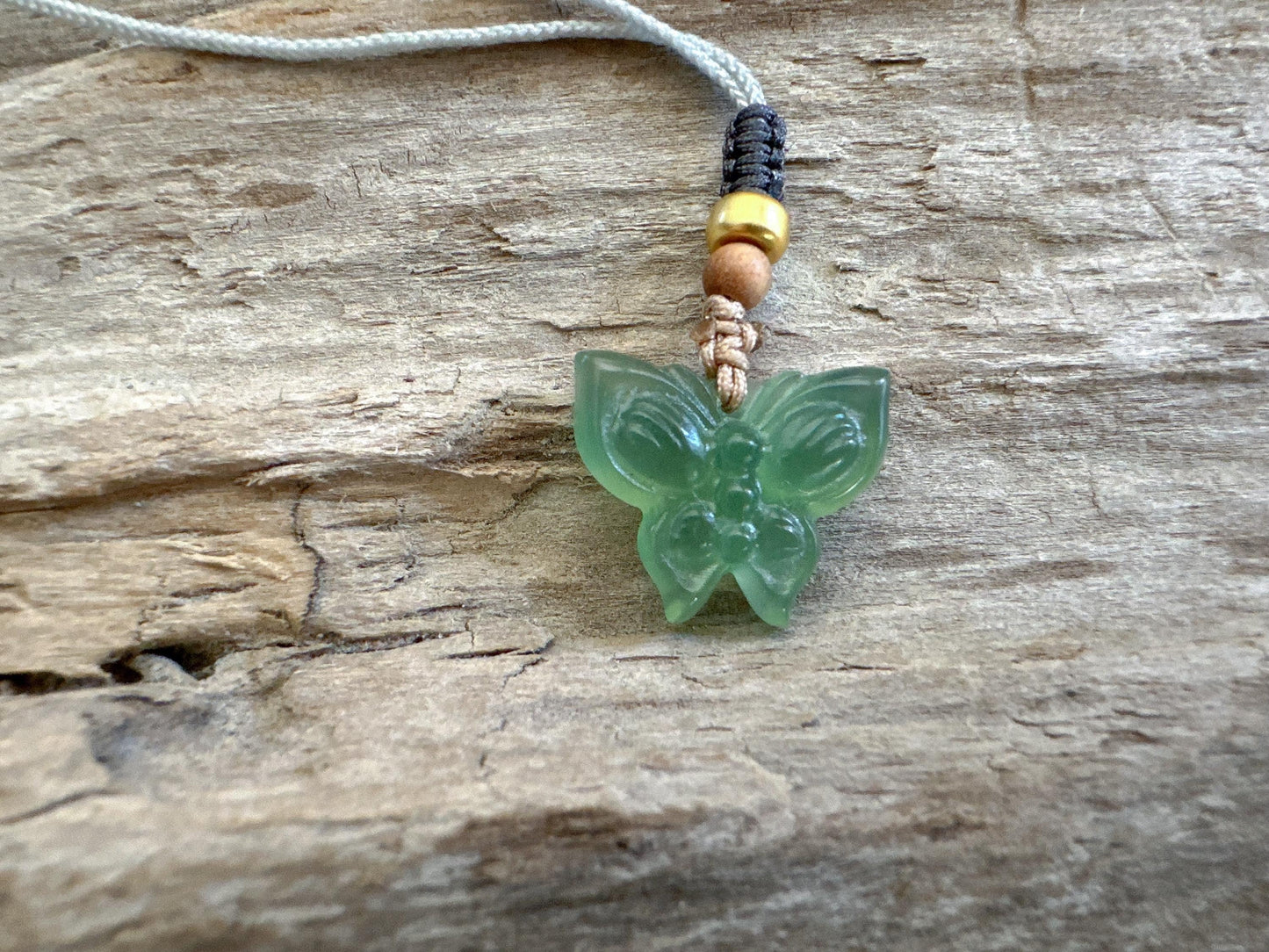 Natural Jade Butterfly Pendant, Butterfly Jade Necklace, Green Jade Jewelry Gift For Her, Birthday Gift For Girl, Butterfly Lover Gift