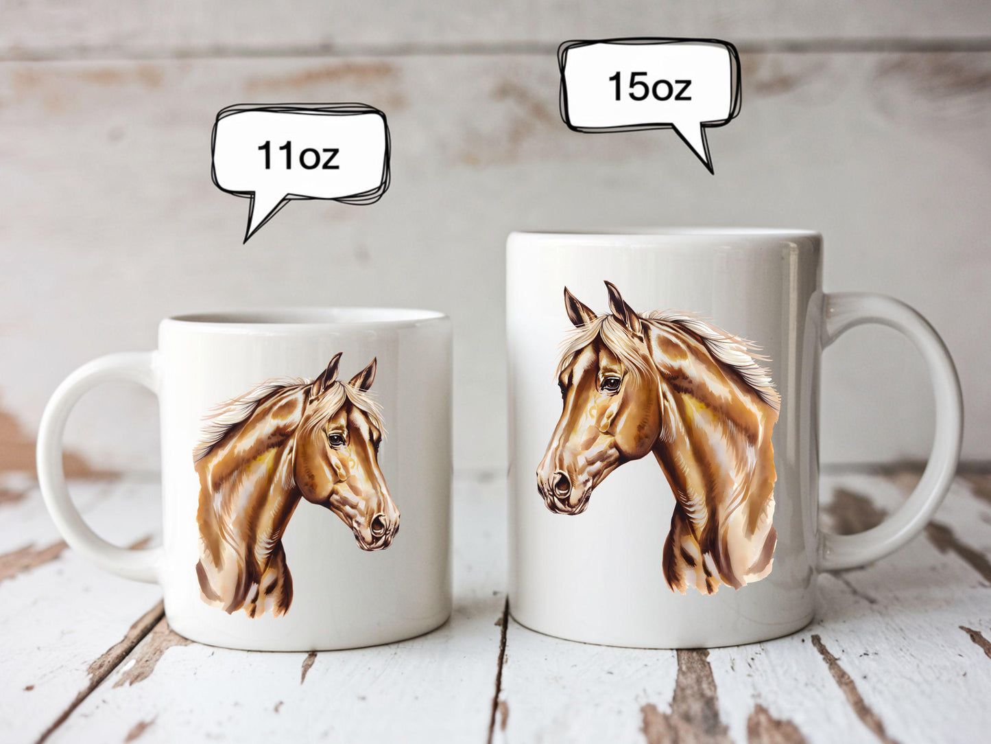 Personalized Horse Mug, Gift For Horse Mama, Dad, Horse Lover Gift, FarmerHorse Coffee Cup, Horse Face, Cowboy, Cowgirl Birthday