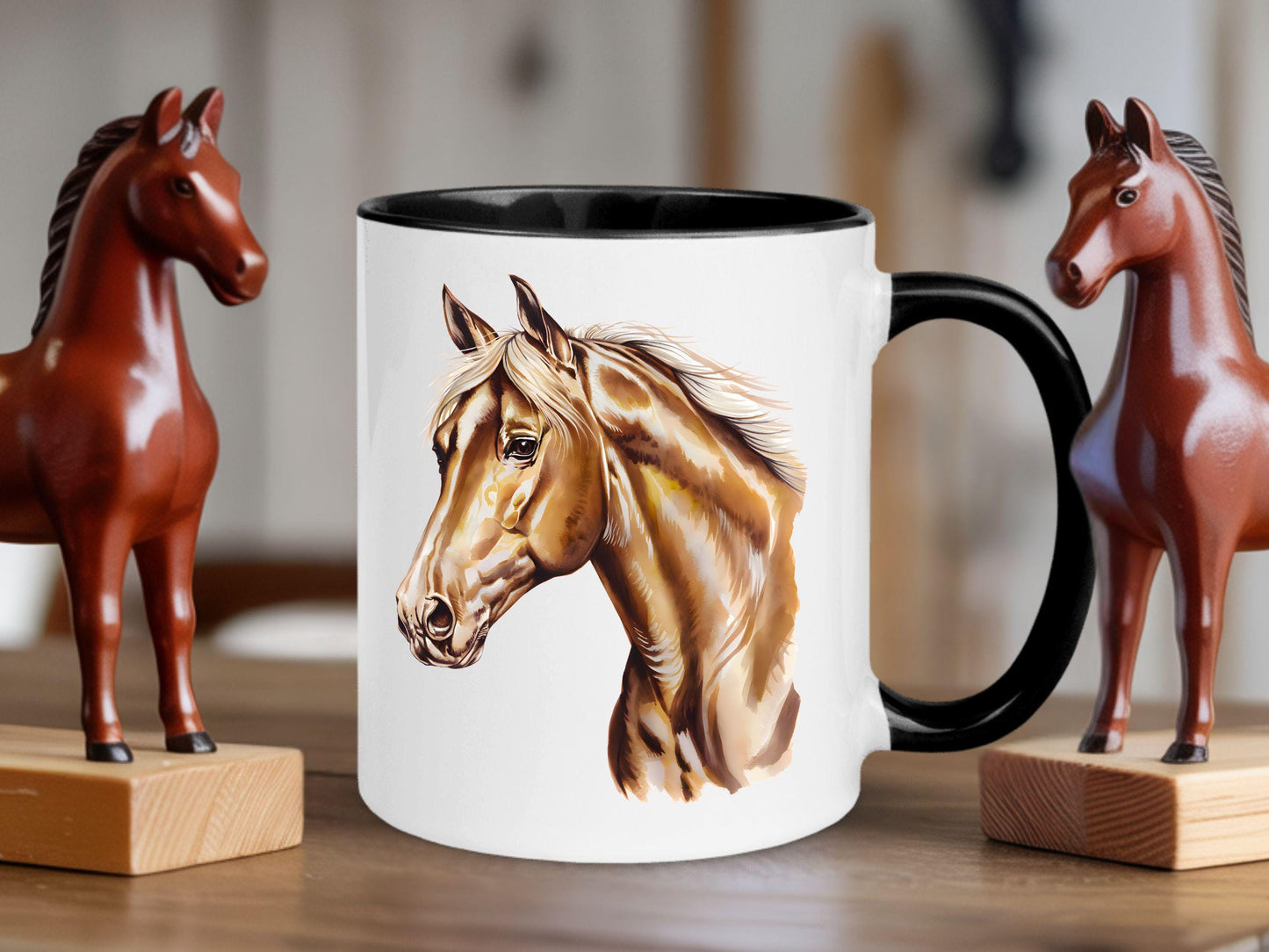 Personalized Horse Mug, Gift For Horse Mama, Dad, Horse Lover Gift, FarmerHorse Coffee Cup, Horse Face, Cowboy, Cowgirl Birthday