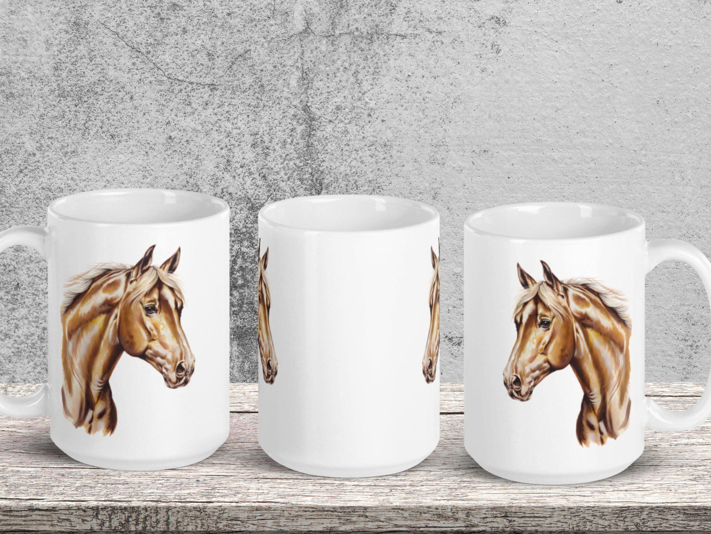 Personalized Horse Mug, Gift For Horse Mama, Dad, Horse Lover Gift, FarmerHorse Coffee Cup, Horse Face, Cowboy, Cowgirl Birthday