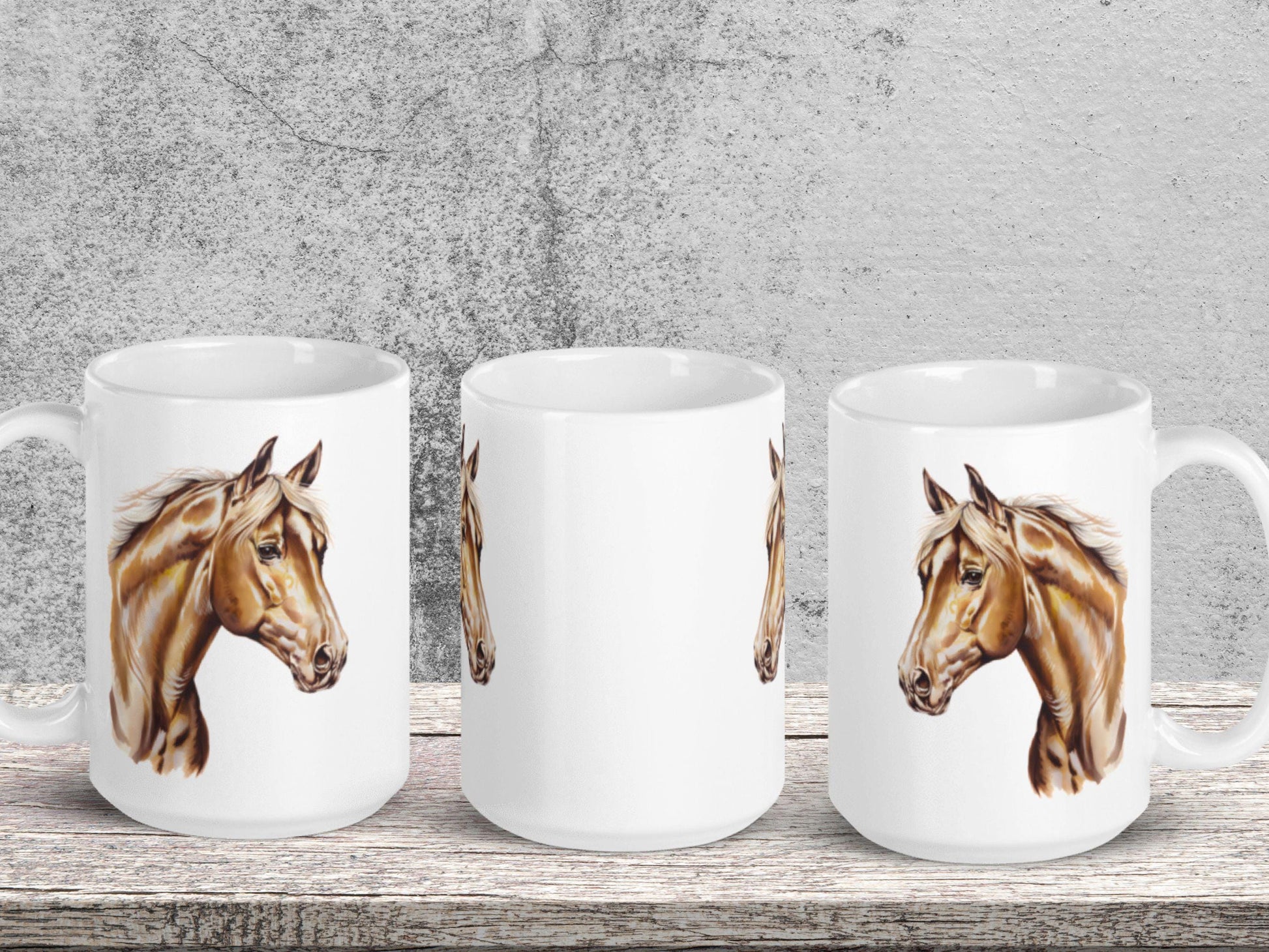 Personalized Horse Mug, Gift For Horse Mama, Dad, Horse Lover Gift, FarmerHorse Coffee Cup, Horse Face, Cowboy, Cowgirl Birthday