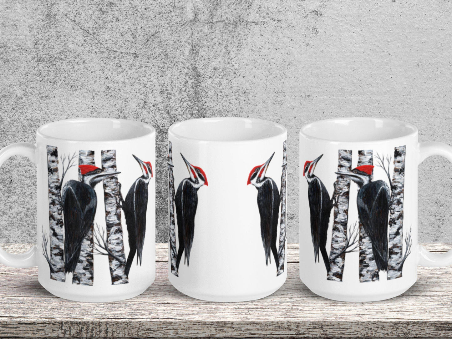 Personalized Pileated Woodpecker Mug: Bird Lover Gift, Woodpecker Bird, Mom, Dad, Grandma, Grandpa, Boss Gift
