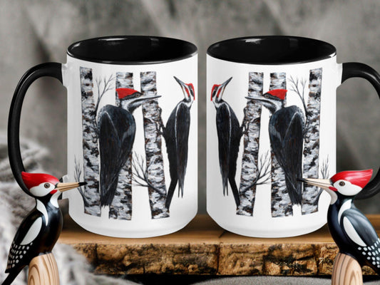 Personalized Pileated Woodpecker Mug: Bird Lover Gift, Woodpecker Bird, Mom, Dad, Grandma, Grandpa, Boss Gift