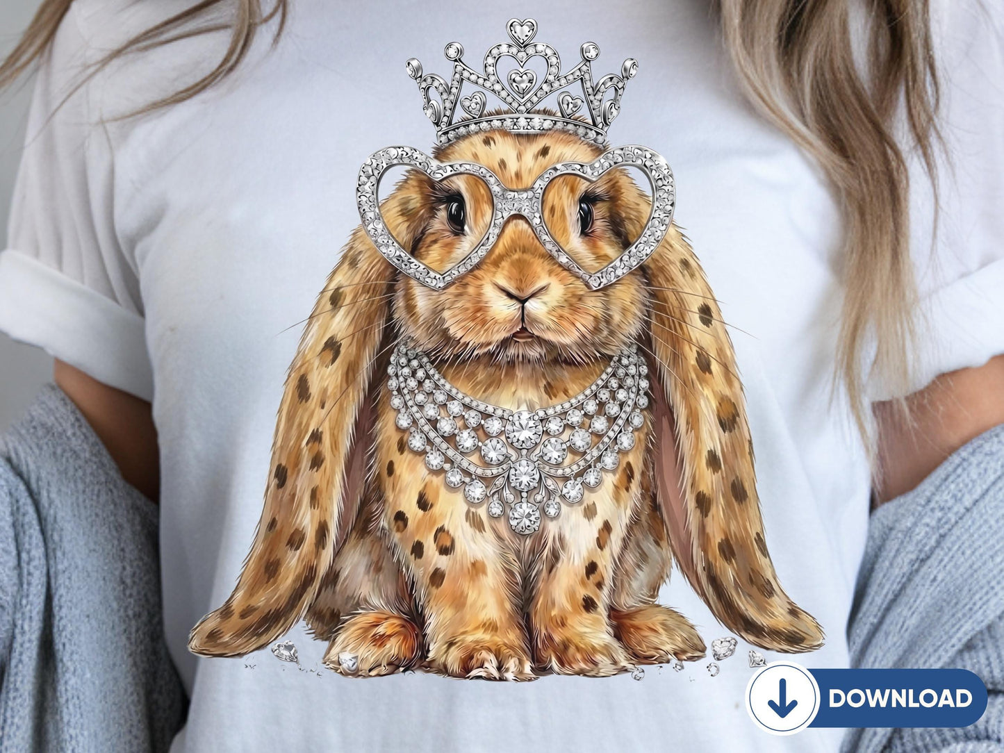 3 Leopard Bunny PNG, Bunny Lover T-Shirt, Cute Rabbit Graphic Tee Download, Coquette Leopard Bunny, Trendy Easter Bunny, Bunny Lover Gift