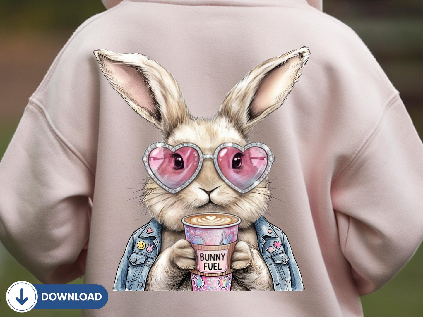 3 Easter Bunny PNG Bundle, Bubble Gum Bunny, Bunny With Sunglasses, Coquette Rabbit PNG, Happy Easter Bunny Design, Bunny Lover Gift