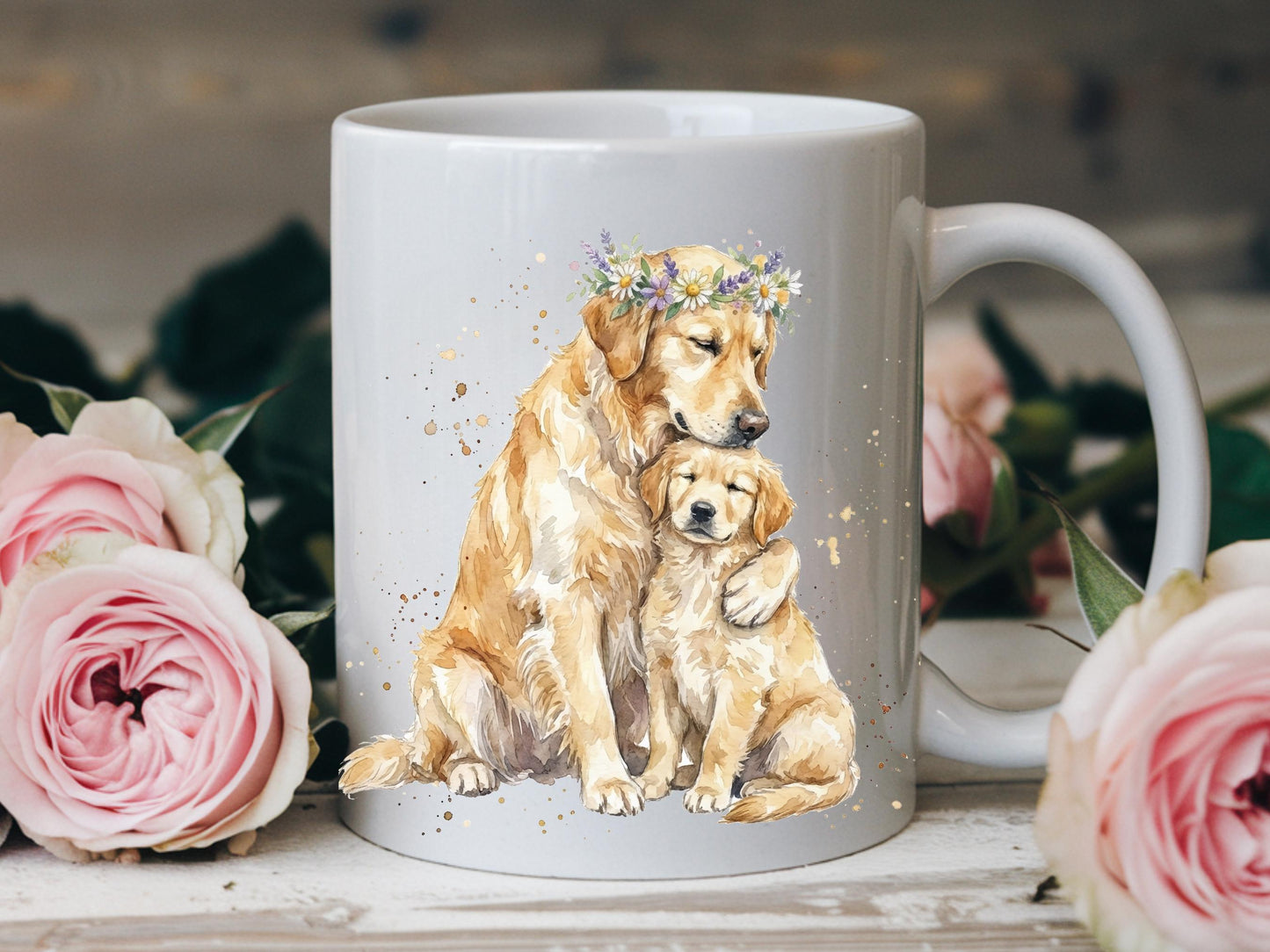 Personalized Golden Retriever Mom Mug