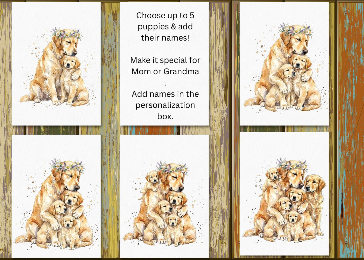 Personalized Golden Retriever Mom Mug