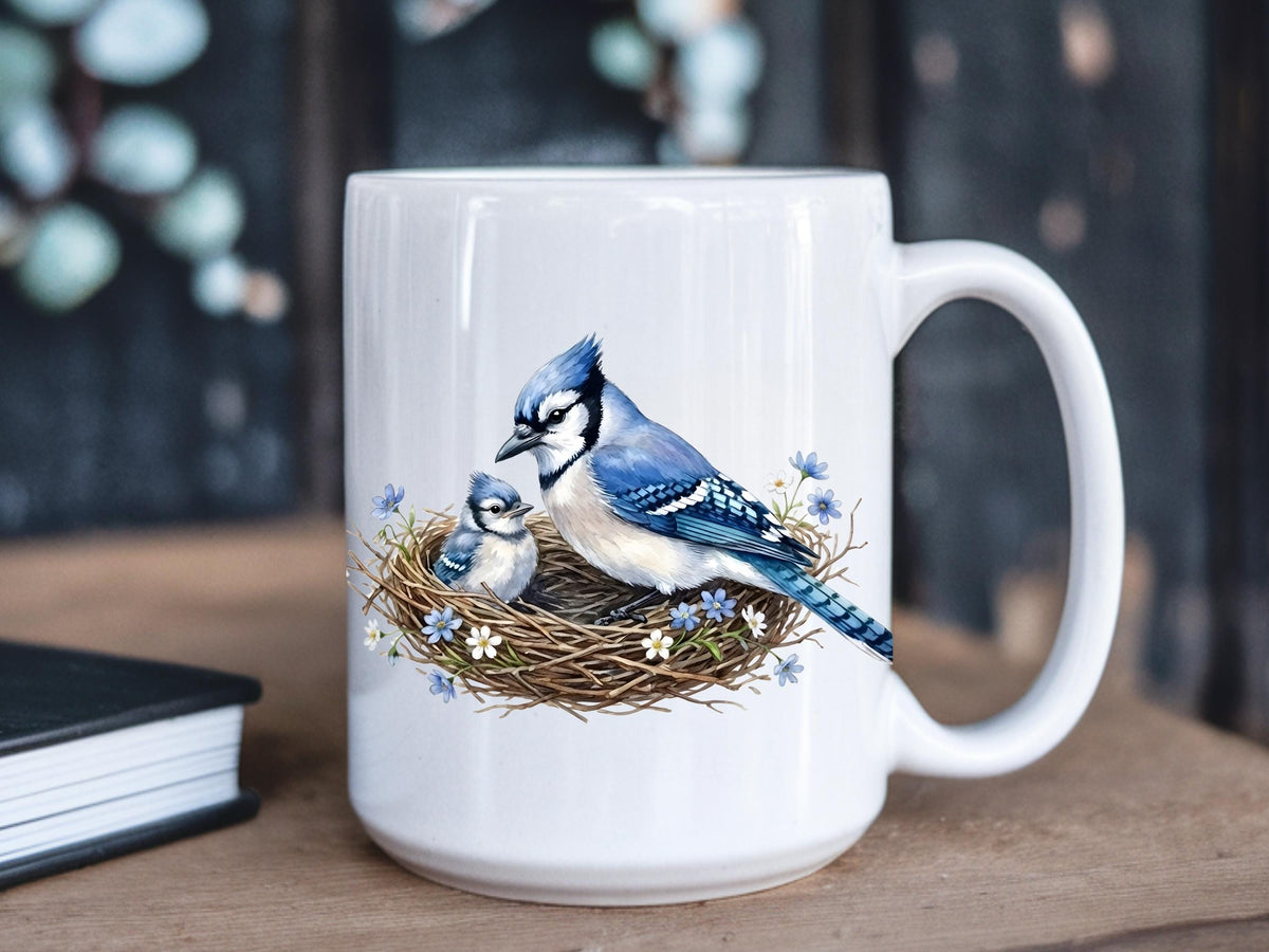 Blue Jay Mom Mug