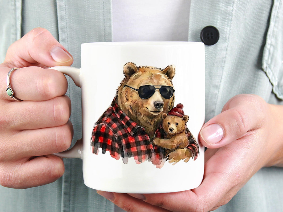 Daddy and Baby Cub Mug