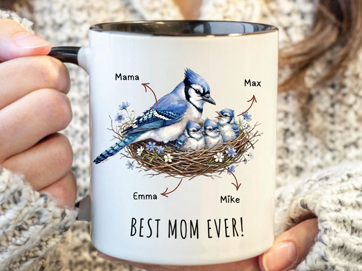 Blue Jay Mom Mug