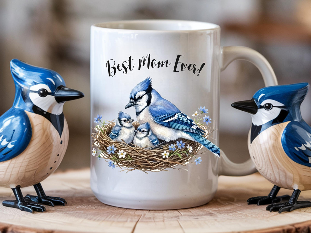 Blue Jay Mom Mug