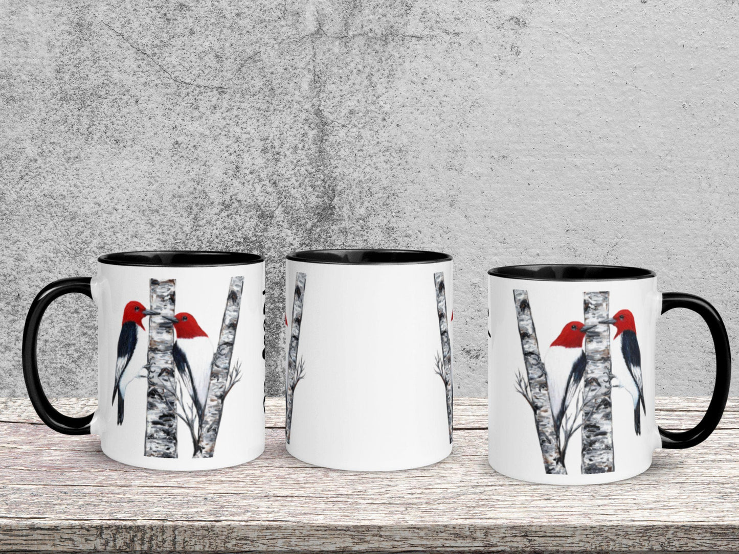 Personalized Red-Headed Woodpecker Mug, Bird Lover Gift, Woodpecker Bird, Mom, Dad, Grandma, Grandpa, Teacher, Boss Gift