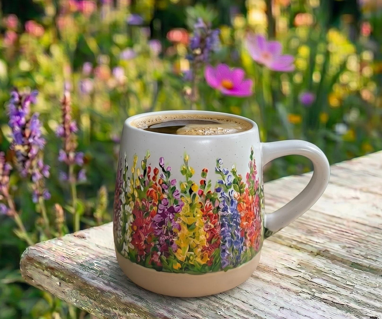Custom Hand Painted Gladiolus Mug, August Birth Flower Gift, Birthday Gift for Mom, Personalized Coffee Cup for Her