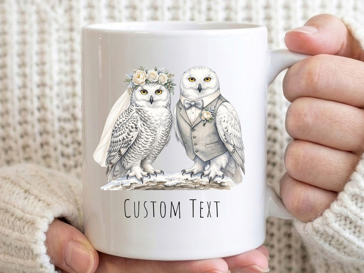 Snowy Owl Wedding Mug