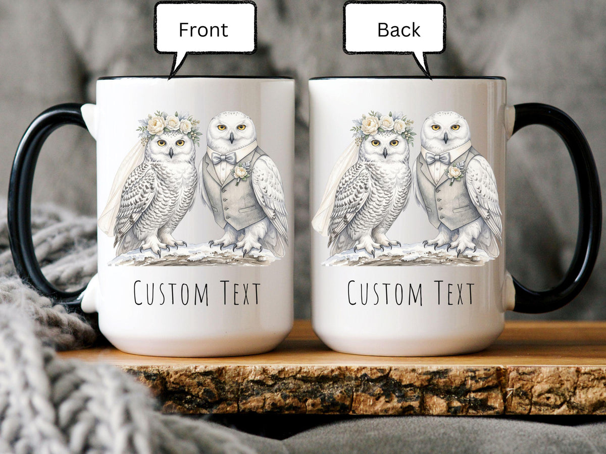 Snowy Owl Wedding Mug