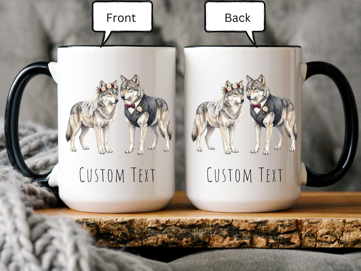 Timber Wolf Wedding Mug