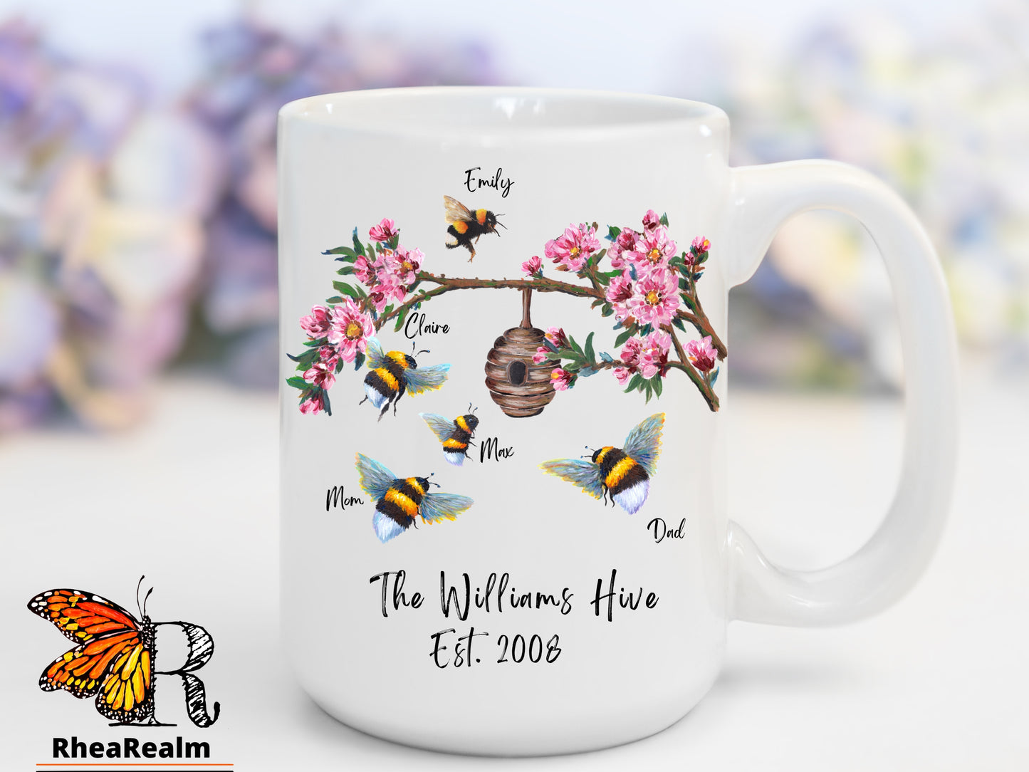 Personalized Bee Family Mug