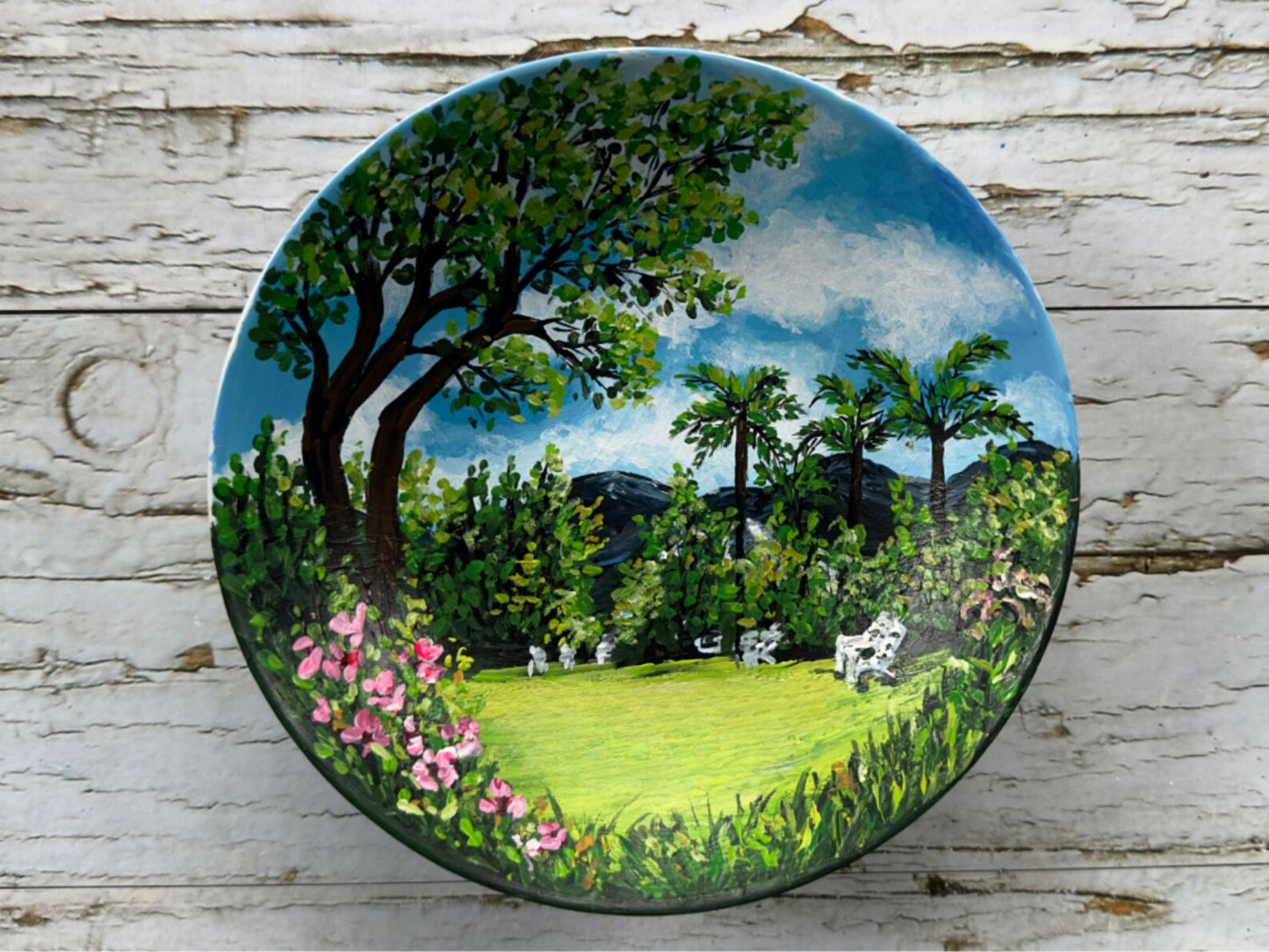 Hand-Painted Engagement Ring Dish: Custom Couple Portrait
