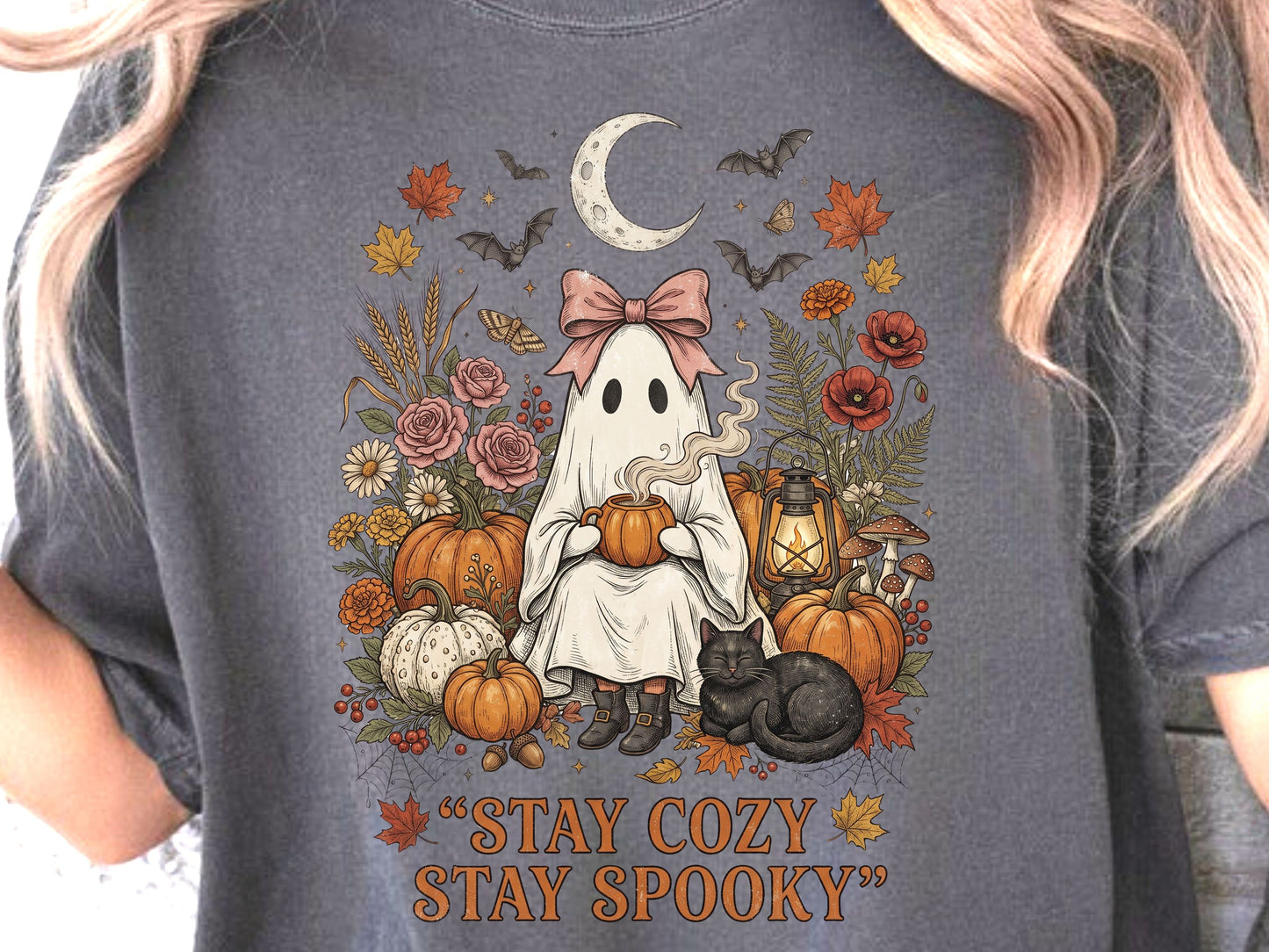 Comfort Colors® Stay Cozy Stay Spooky Ghost T-Shirt