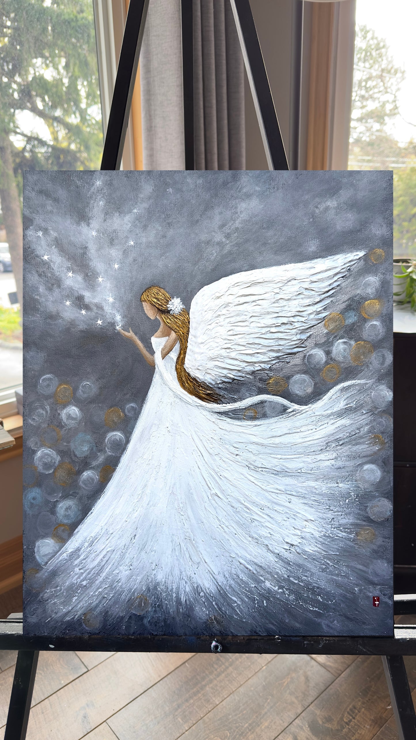 Abstract Angel painting