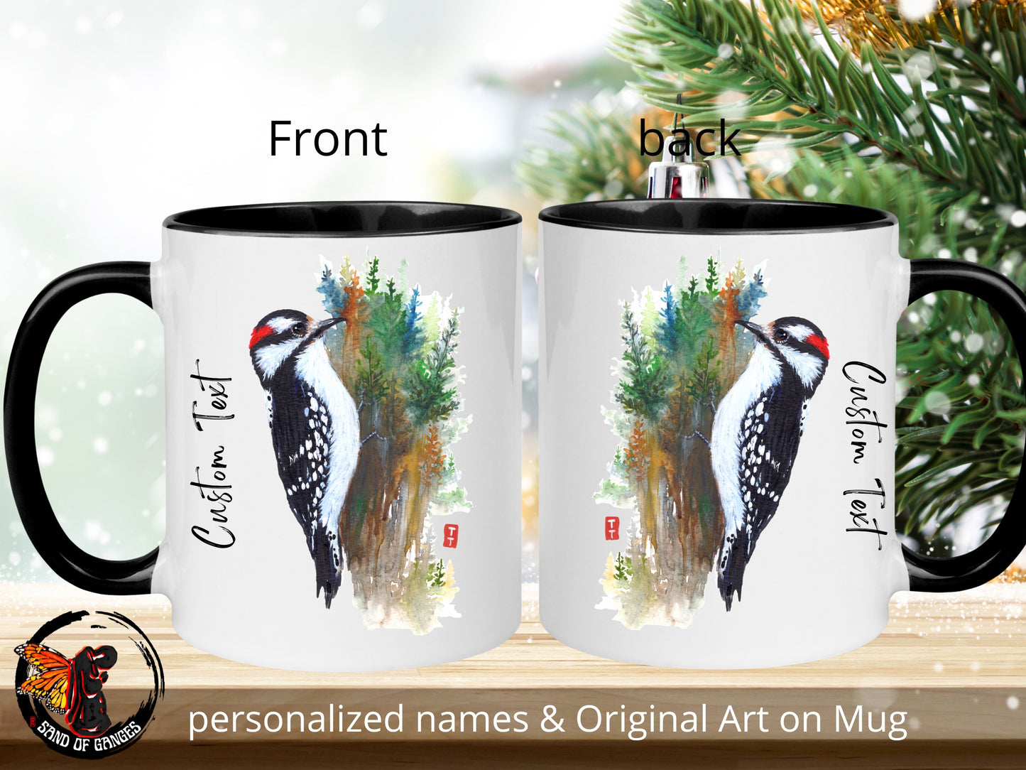 Personalized Woodpecker Mug