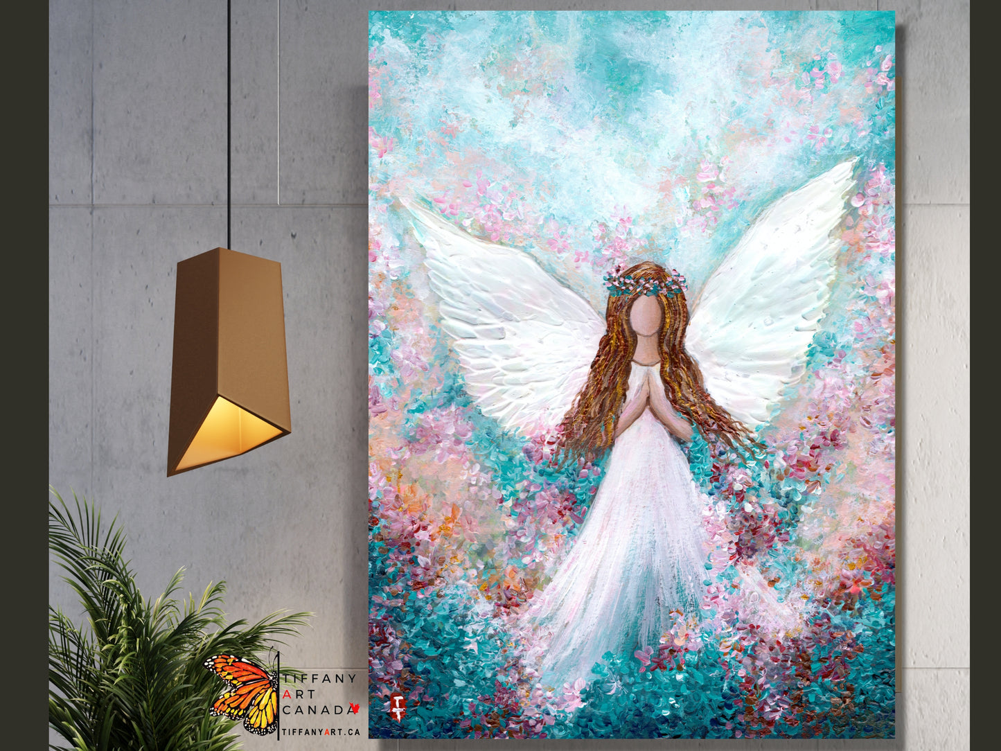 Original Angel Painting on Canvas