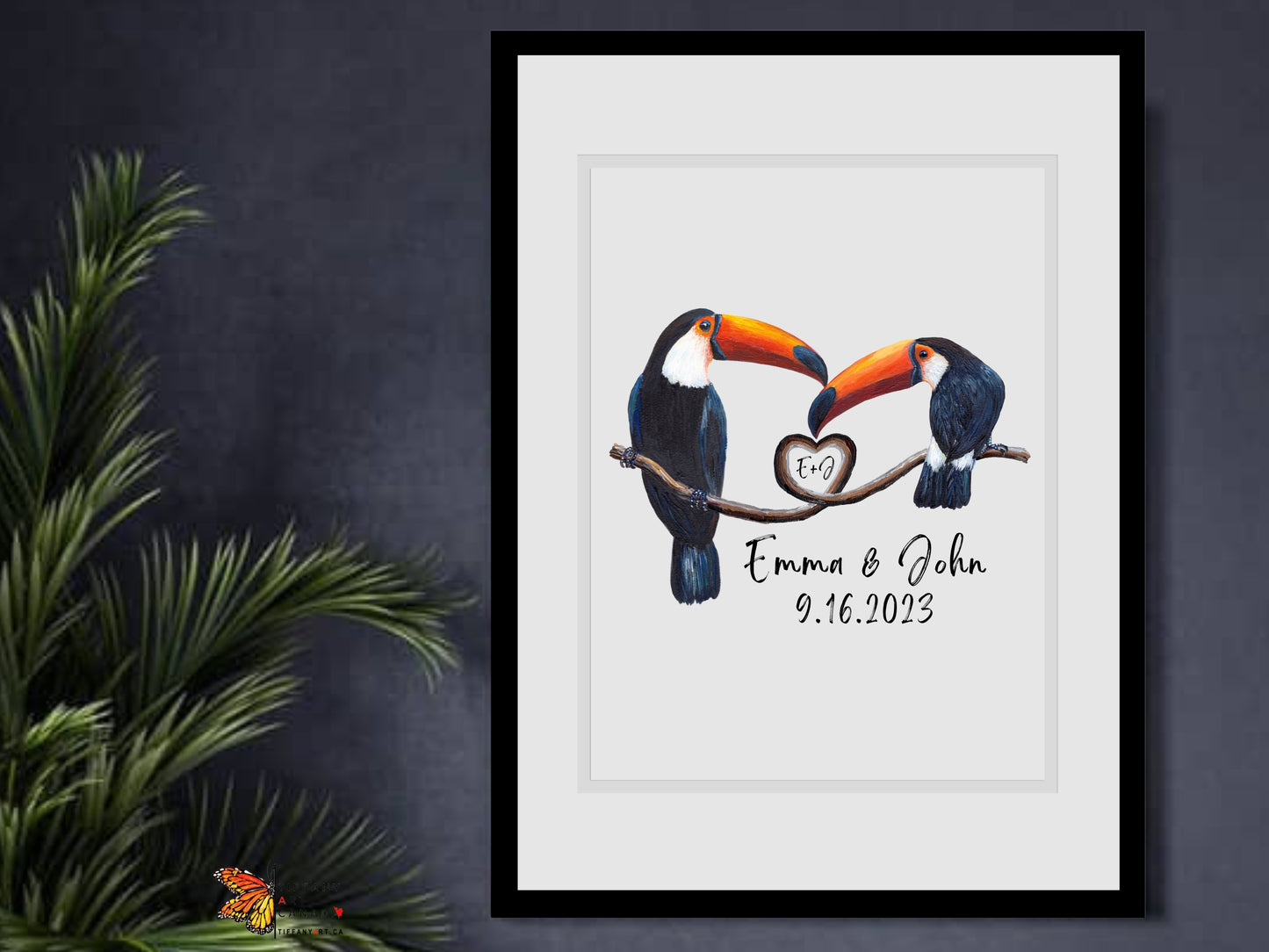 Toucan Couple Print