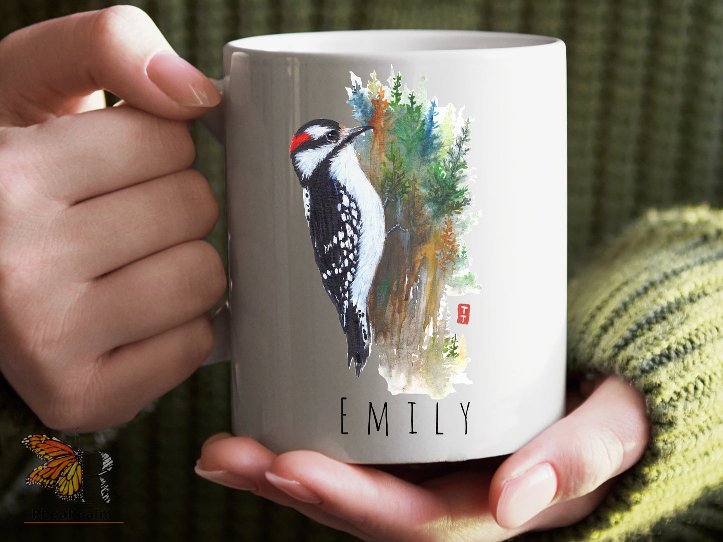 Personalized Woodpecker Mug