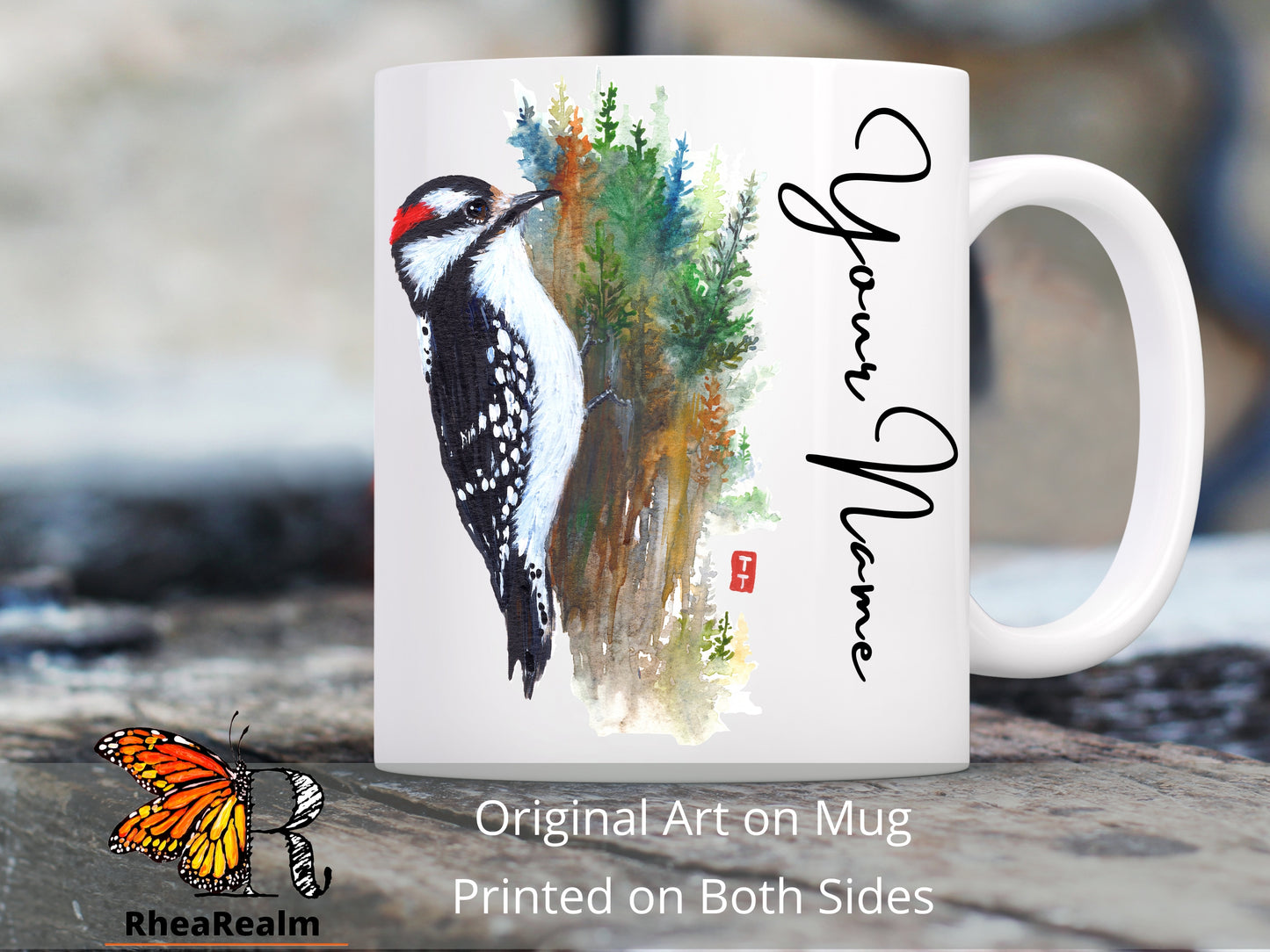 Personalized Woodpecker Mug