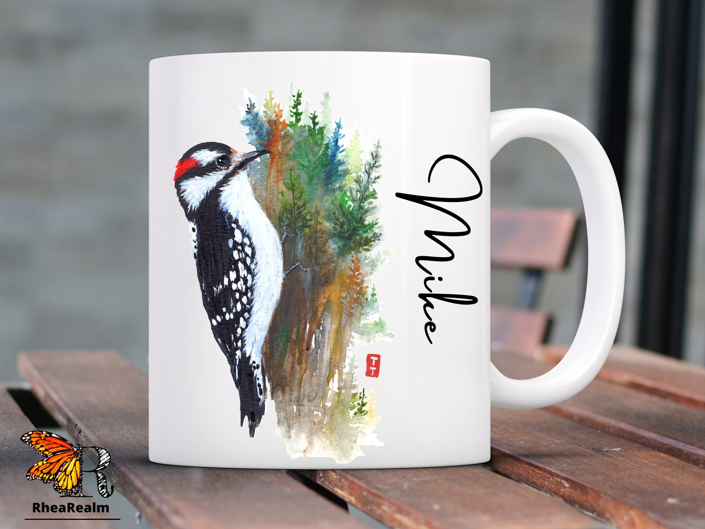 Personalized Woodpecker Mug