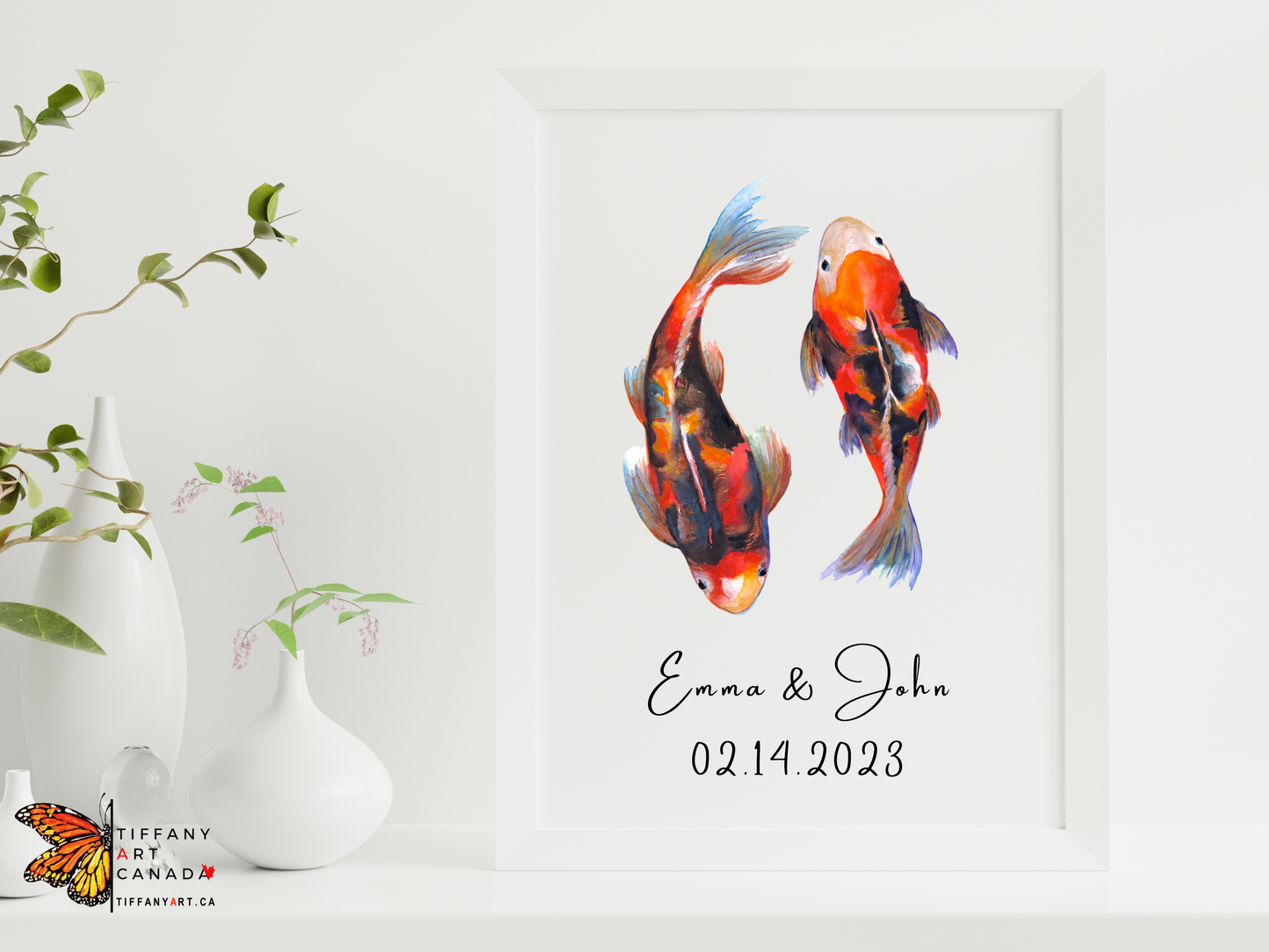 Koi Fish Couple Print