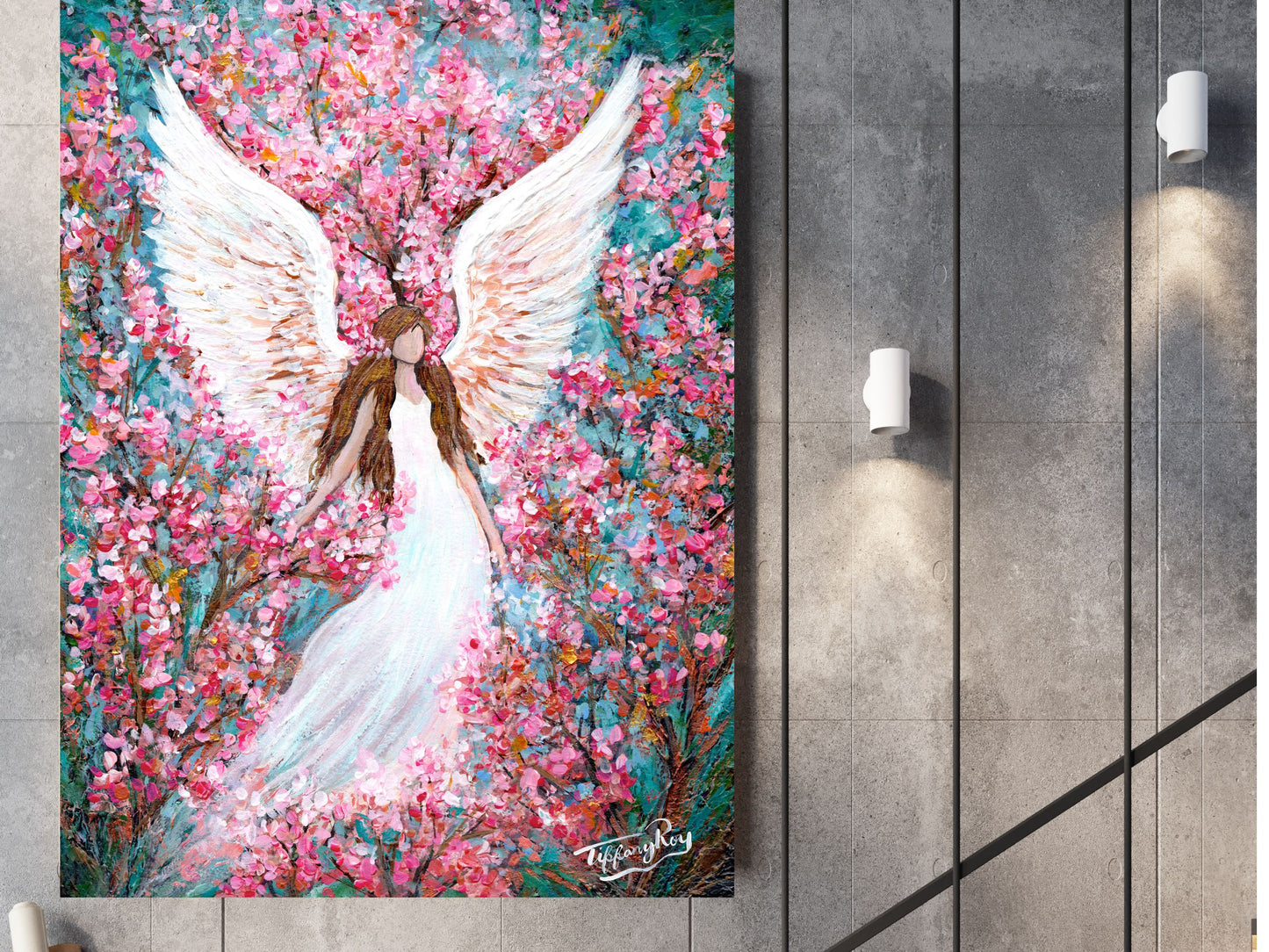 Abstract Angel painting