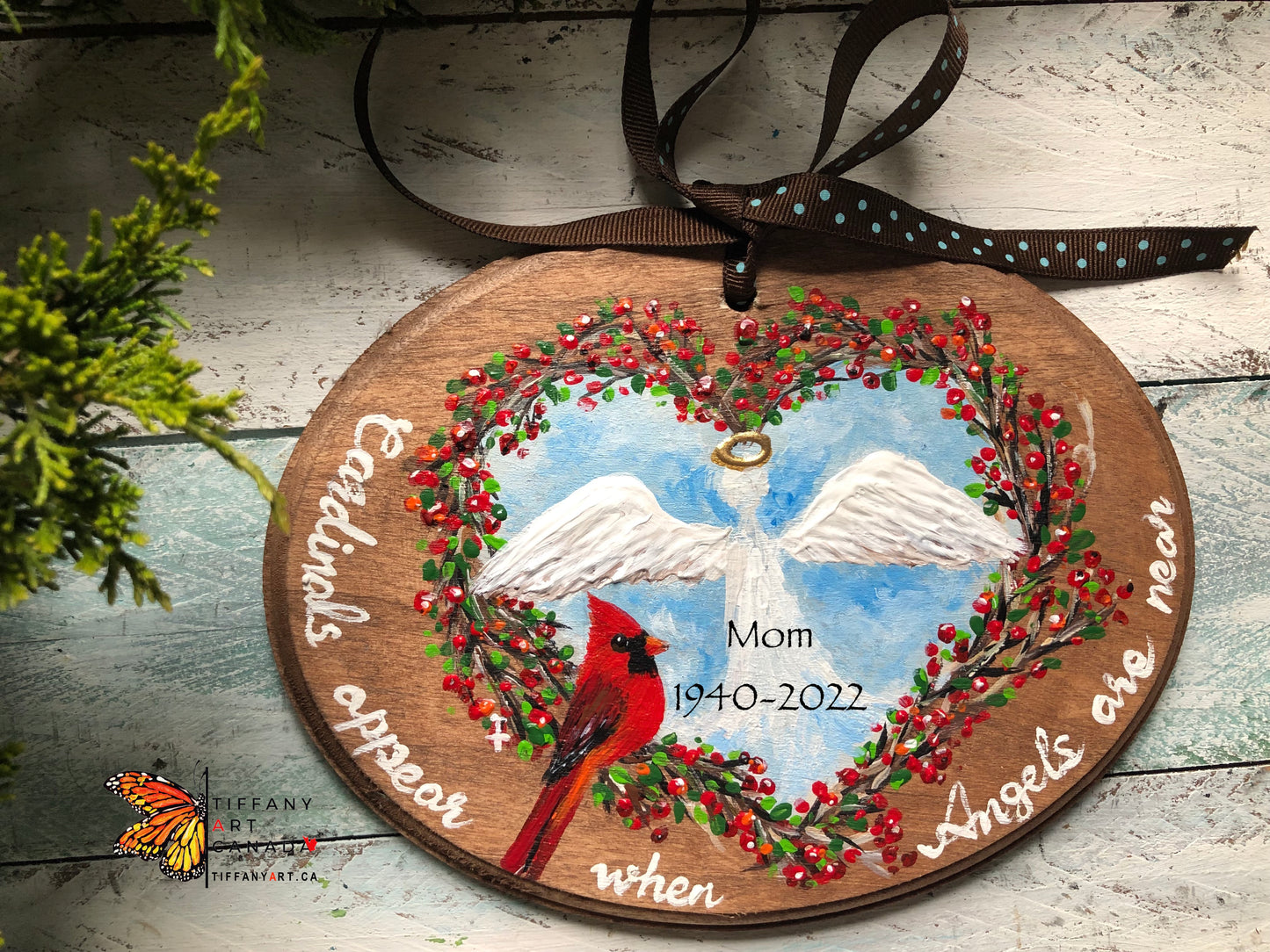 Memorial Cardinal Christmas Ornament