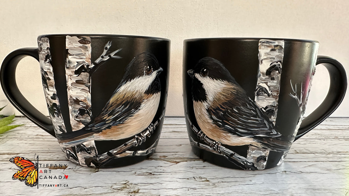 Set of 2 Chickadee Mugs