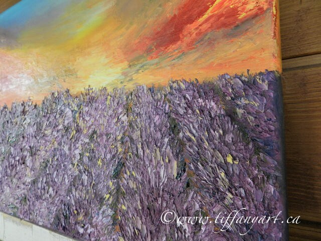 Lavender, Lavender fields, Lavender art,original oil painting,French Lavender,Lavender art,Lavender oil painting,oil textured art,canvas art