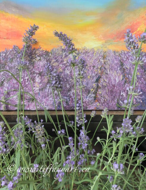 Lavender, Lavender fields, Lavender art,original oil painting,French Lavender,Lavender art,Lavender oil painting,oil textured art,canvas art