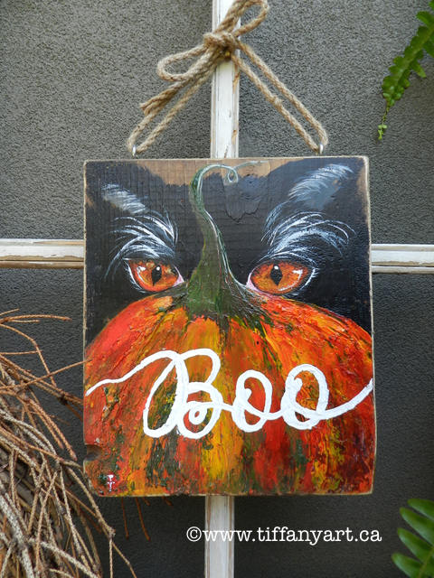 Halloween decoration, Boo Sign,Halloween decor,Thanksgiving decor,Autumn decor,Fall decoration,Halloween wood sign,Black cat art,Pumpkin art