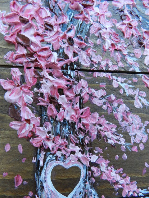 Custom Cherry Blossoms Painting For Couple