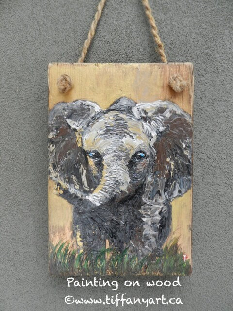 Elephant Original Painting, Elephant gift, Elephant art, Elephant decoration, Elephant  painting, Elephant artworks, gift for Elephant lover