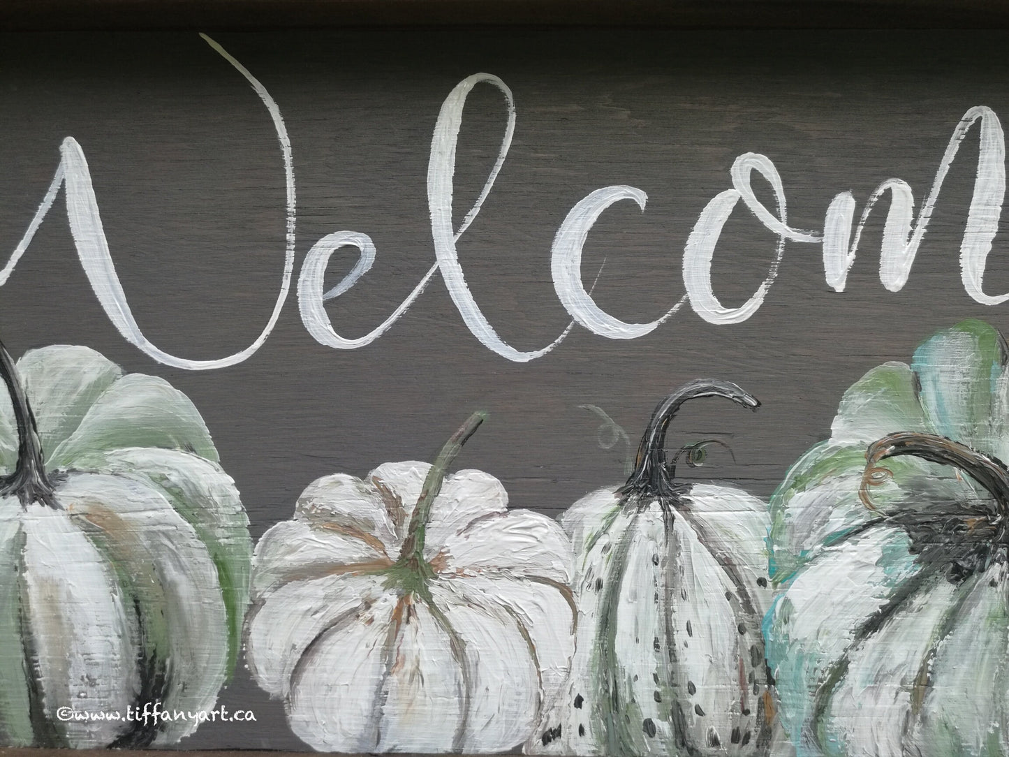 Welcome sign, welcome wood sign, wooden welcome sign, Farmhouse sign, Fall decor, Thanksgiving decor, Autumn decor, pumpkin art,pumpkin sign