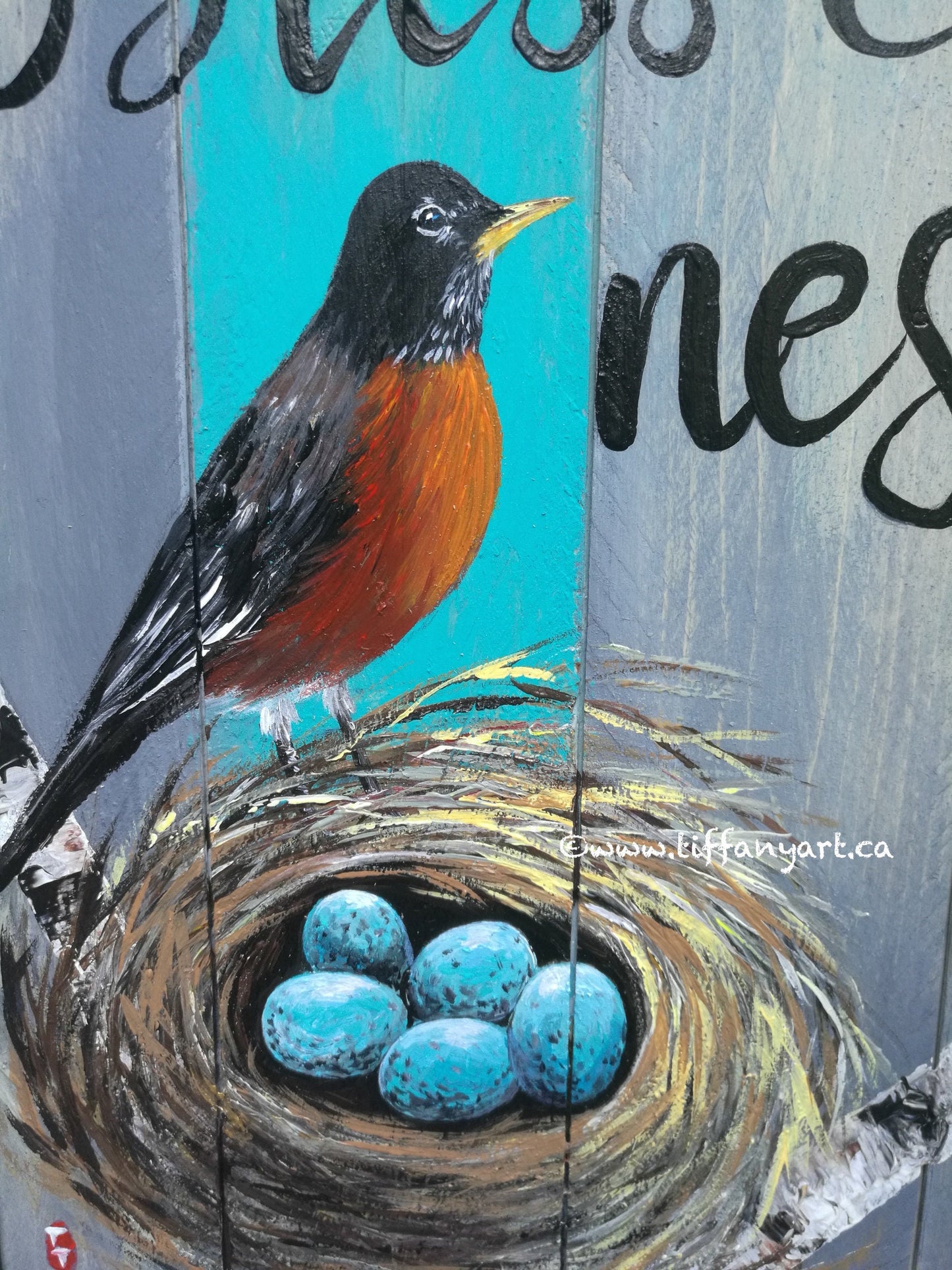 Bless Our Nest, Our nest, Easter decor, Easter decoration, Our nest sign, Birds nest wood sign, Robin eggs wall decor, Robin nest, Our nest