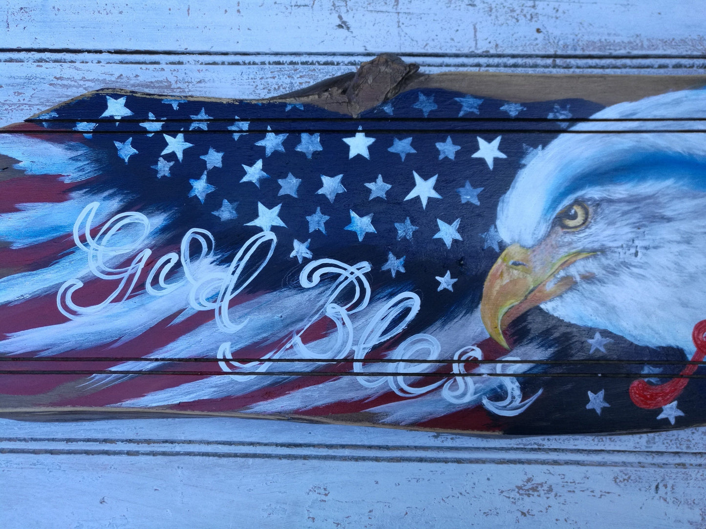 God Bless America, Patriotic gift, Bald Eagle, American flag, Veterans day, America flag on wood, Eagle wall decor, USA flag, God bless USA