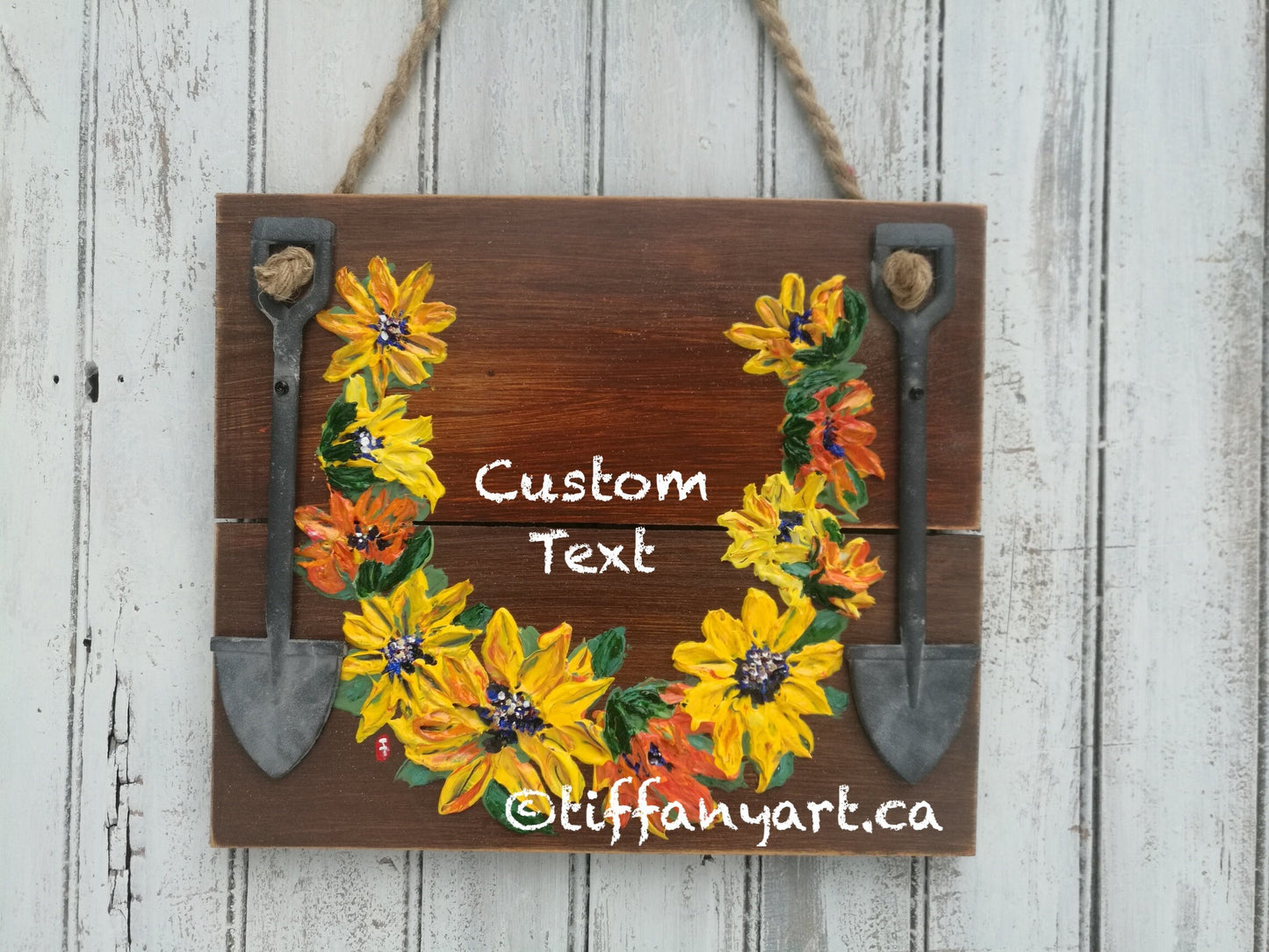 Personalized Garden sign, Gardening gift, Welcome to my garden, Garden art, Garden decor, Sunflower garden sign, Anniversary gift