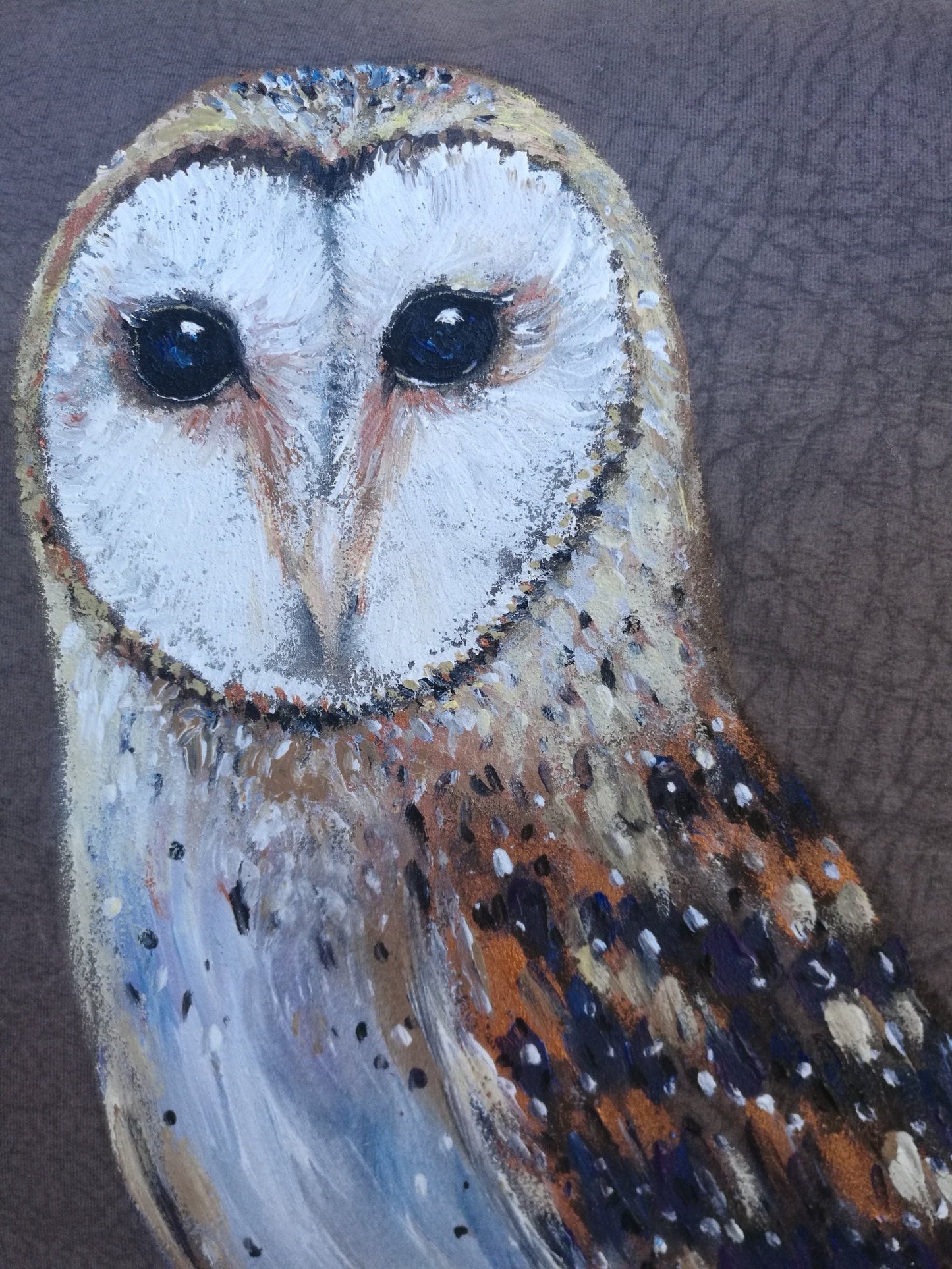 Owl gift, Hand painted Owl pillow, Owl painting, Owl lover gift, Wildlife cushion, Owl decor, Hand painted pillow, Barn owl, Owl art