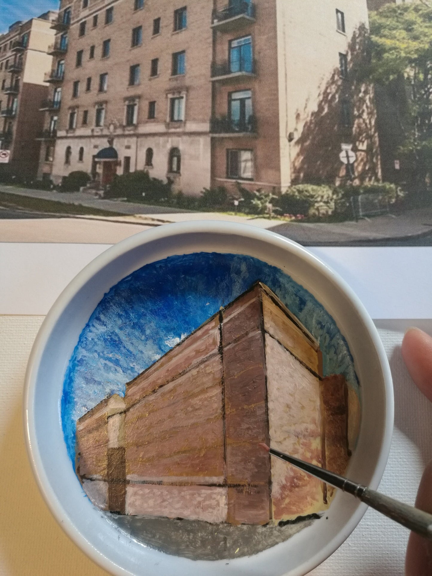 Hand Painted Our First Home Ring Dish